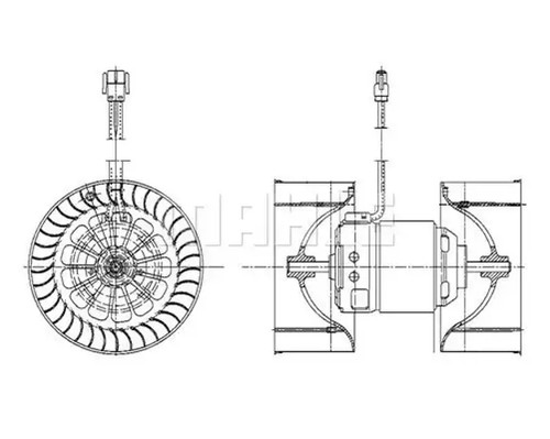 Blower fan 000p mahle - fan, 55
