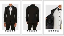 Diamond slim shawl collar