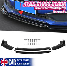 For Audi A4 A5 A6 A7 S4 S5 S6 Gloss Black Front Bumper Lip Splitter Spoiler Kit