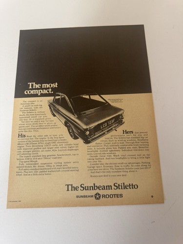 Original vintage 1968 sunbeam - vintage,