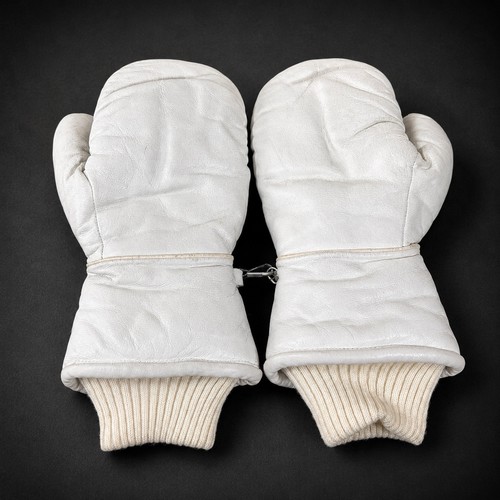 Leather mittens womens - leather,