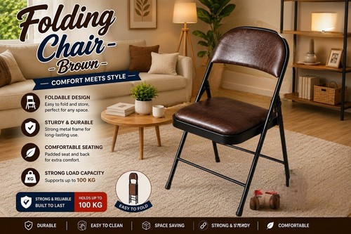 Padded folding chair - padded,