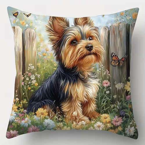 Beautiful dog prints pillow - ,