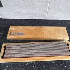DMT Diamond Whetstone 12in -300mm wood Case (Fine) Knife chisel blade Sharperner