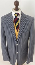 Cruise Mens Boating Striped Blazer Jacket Mod Regatta Races Holiday 38”