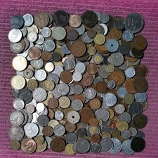 Job Lot Of Old Coins from World 1.8kg 