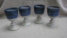 Vintage blue grey handmade - blue, &