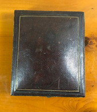 Antique leather pocket watch