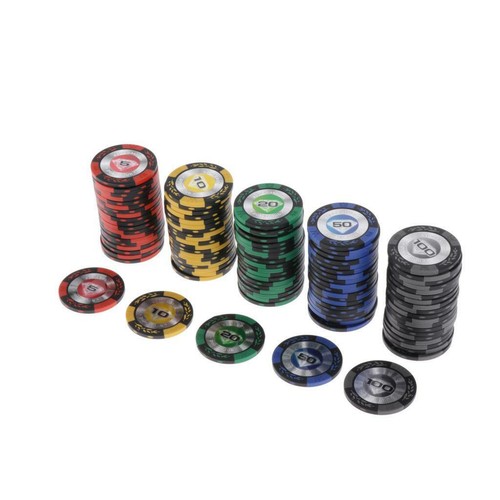 100 piece poker - chips, set