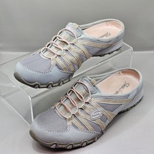 Skechers Women Slip On Mule Backless Trainers - Blue - Size Uk 5.5 Eur 38.5