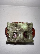 Unusual Chinese Agate/Jade/stone Dragon head  Figure, Qing era, great detail