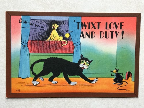 P1037 vintage postcard - p1037,