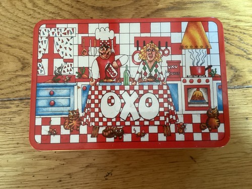 Vintage 1990s oxo cube tin - oxo,