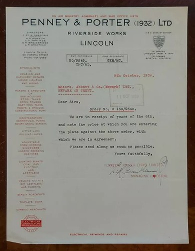 1939 penney porter welding - &, porter,