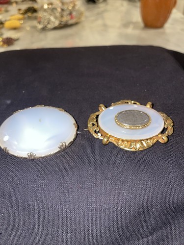Victorian moonstone hematite - victorian,