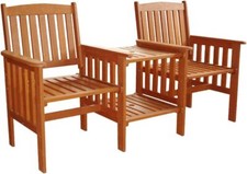 ACACIA WOOD OUTDOOR LOVE SEAT