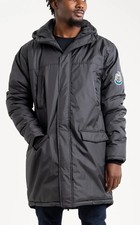 NEWCASTLE UNITED Parka Coat Mens LARGE Insulated Padded Winter Jacket C39