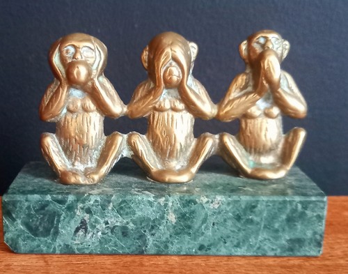 Vintage three wise monkeys - vintage,