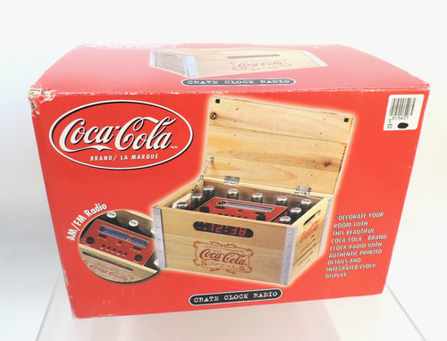 Coca cola crate clock - crate, radio
