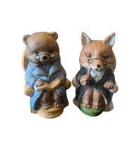 Vintage Ornaments Figurine Fox & Bear