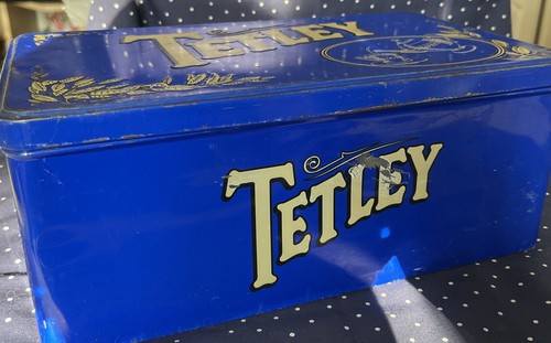 Vintage tetley tea - vintage, tin,