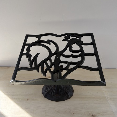 Vintage cast iron book rest - iron,