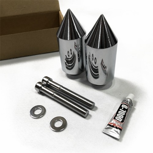 Chrome spike frame slider - chrome,