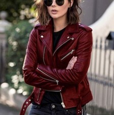 UK Women's Biker Jacket Slim