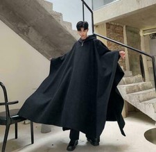 Men Hooded Wool Blend Pullover