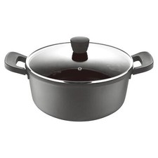 Casserole Dish With Glass Lid Bergner Retro Cast Aluminium Stew Pot Black