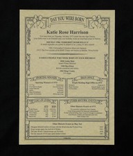 PARCHMENT SCROLL  Birthday