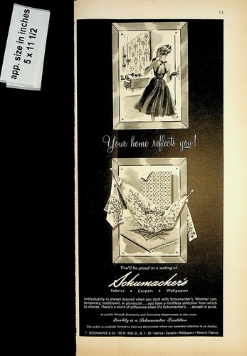1958 schumacher fabrics - 1958, schumacher's