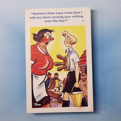 Comic postcard farmers wife - comic,