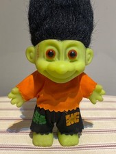 VINTAGE - RUSS TROLL - 🎃 HALLOWEEN🎃 FRANKENSTEIN - With BLACK HAIR