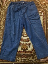 YMC You Must Create wide leg baggy work pants, drawstring waist, chore pants 36 