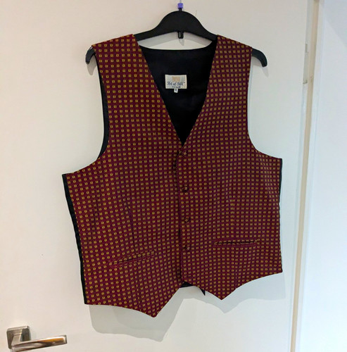 Art silk men burgundy - men's,