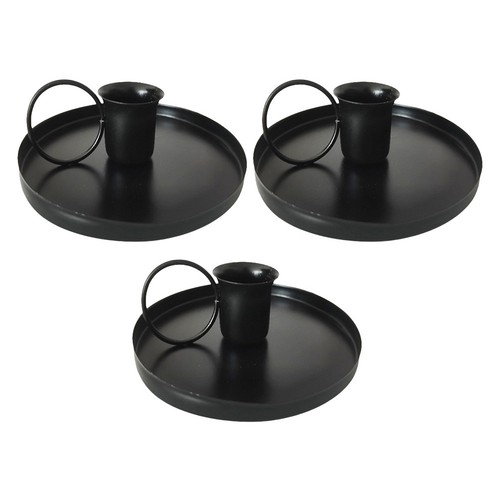 3pcs metal candlestick holders - metal,