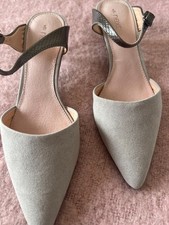 Next grey suede kitten heel