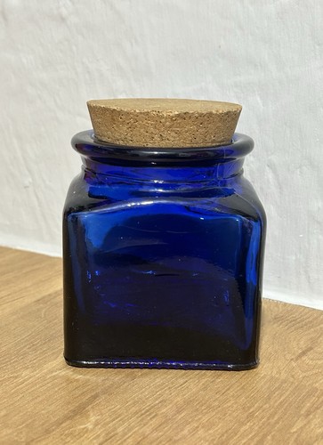Vintage cobalt blue - vintage, square