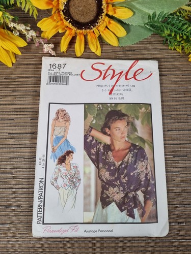 Style sewing pattern 1687 wrap - style,