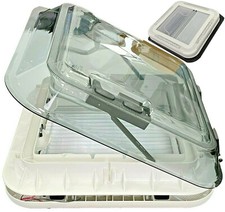 LED Sky Light Crystal Dome Roof Vent Shower Hatch for Camper, Caravan 580x580