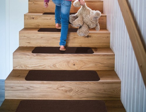 New carpet stair treads - stair,