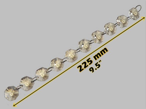 Oval cut glass crystals - oval,
