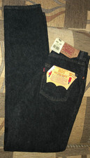 Levis 901 student fit girls black stone denim high rise jeans W 27 L 32 UK  6