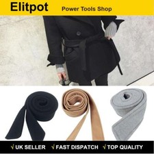 Unisex Woolen Sash Trench Coat