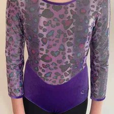 ADULT The Zone leotard GB34 gymnastics Shiny glossy lycra