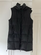 Ladies Black Puffer Gilet From