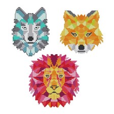 Pre printed cross stitch kit - cross,