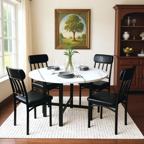Compact white dining - 5,