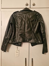 Zara faux leather jacket size